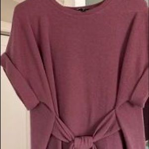 Express purple knot shirt